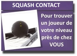 Pour touver un partenaire de Squash près de chez vous